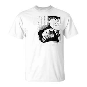 T-shirt blanc unisexe promotionnel Agent Of Change Pointing - Product Image 1