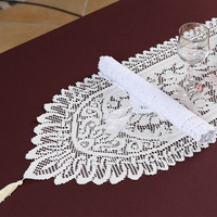 Nappe, chemin de table et set de table lavables faits main en dentelle florale de style européen, pour table à manger, décoration intérieure et thé – Approvisionnement direct usine