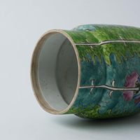 Handbemalte Famille-Rose-Porzellan-Teedose mit Kohlmuster, Chinesischer Stil Keramik-Vorratsdose mit Deckel zur Teeaufbewahrung und Heimdekoration