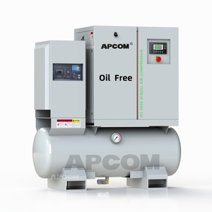 Compresor de Aire de Tornillo Sin Aceite, Estacionario, Integrado, Industrial, Bajo Ruido, 3.7kW 5Hp 380V 415V - Product Image 6