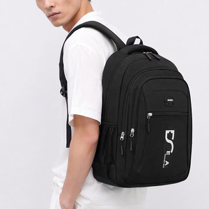Decai Men's Casual <b>Backpack</b> 14 Inch Laptop <b>Large</b> Capacity School Travel Bag For Teenagers - Product Image 2