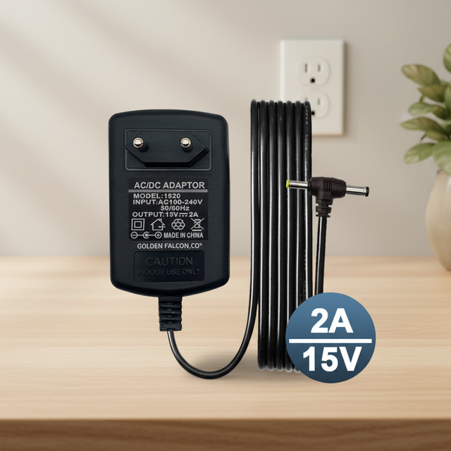 Wall Plug in AC DC Power Adapter 15V 2A Wall Mount Power Supply for Laptop & Desktop