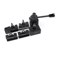 Fabricant chinois PDM 251-000 – Ensemble de porte-outils à changement rapide de type cale pour tour CNC, en acier oxydé noir haute résistance, 6 pièces