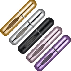 Portable Bottom Filling Luxury 5ml 8ml Empty Glass Refillable Travel Perfume Bottle Aluminum Perfume Atomizer Spray Bottle - Product Image 2