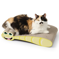 Emballage en carton ondulé pour arbre à chat et griffoir en forme de chenille, avec logo personnalisé OEM/ODM, luxe moderne