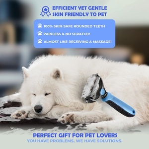 Brosse démêlante et anti-poils double face pour chats et chiens, outil de toilettage pour animaux de compagnie, modèle breveté - Product Image 6