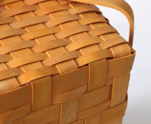 Panier de pique-nique rectangulaire rustique en osier écologique à double poignée avec poignée mobile, multifonctionnel, pour le rangement, les fruits et les cadeaux - Product Image 5