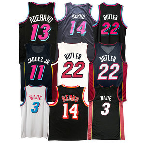 Maillots de basketball américains 2026 de haute qualité, cousus ou thermocollés, 22 <span class=keywords><strong>Jimmy</strong></span> <span class=keywords><strong>Butler</strong></span>, 14 Tyler Herro, 13 Bam Adebayo, 11 Jaquez Jr. - Product Image 2