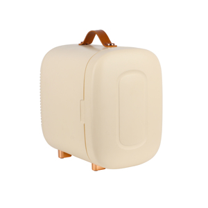 Réfrigérateur de beauté à affichage numérique à lumière LED portable au design rétro beige Offre Spéciale Mini réfrigérateur de maquillage cosmétique 5L - Product Image 3