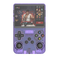 Console portable R36S avec grand écran IPS de 3,5 pouces, type-C, console de jeu portable, système Linux open source, appareil portable rétro de poche