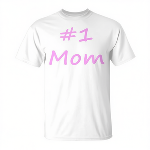 # 1 camiseta para mamá, regalo para el día de la madre, texto blanco y rosa - Product Image 2