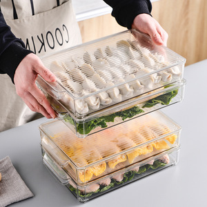 Transparent Stackable <b>Storage</b> Box Rectangle Clip On Lid Food <b>Storage</b> <b>Container</b> <b>For</b> <b>Kitchen</b> Refrigerator - Product Image 2
