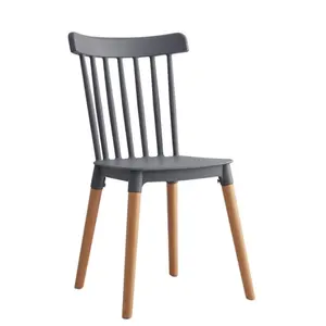 البولي بروبلين كرسي مصنع الجملة الأعزل كرسي من البلاستيك ل غرفة الطعام كرسي مطبخ وندسور تصميم