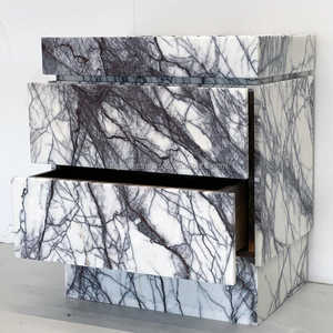 อ่างล้างมือหินอ่อนสุดหรูอ่างล้างมือในห้องน้ำจากอิตาลีสีม่วงอ่อนอ่างล้างมือหินอ่อน - Product Image 1