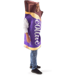 Dewasa uniseks cangkir selai kacang dan coklat Bar kostum pasangan permen lucu pakaian maskot Halloween untuk Purim - Product Image 6