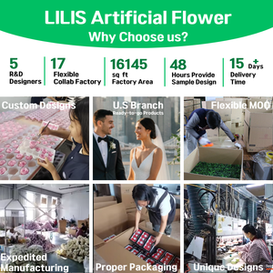 LILIS Vente flash Bouquet de fleurs en soie à 9 têtes Rose réaliste Fait à la main Style naturel Respectueux de l'environnement Réutilisable Longue durée - Product Image 6