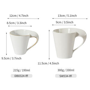 Tasses en céramique personnalisées avec anse plaquée or, produits de première qualité pour cadeaux d'affaires et objets promotionnels - Product Image 4