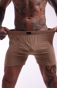 Calzoncillos Bóxer de Algodón Beige Premium para Hombre, Transpirables, Suaves, Clásicos, Cómodos, Fabricación Confiable de Fábrica - Product Image 4