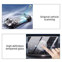 Navigasi mobil Film pelindung layar sentuh pelindung layar kaca antigores untuk segel BYD