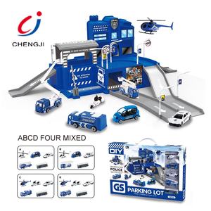 Pista de Carreras de Plástico para Niños con Diseño de Aeropuerto, Juguete de Pista con <span class=keywords><strong>Coches</strong></span> de Policía - Product Image 4