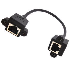 อะแดปเตอร์เครือข่าย Cat5e RJ45 หญิงต่อหญิง 0.3 ม. พร้อมขายึดสำหรับต่อขยายอีเธอร์เน็ต - Product Image 5