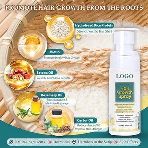 Spray para el Crecimiento del Cabello con Logotipo Personalizado OEM, Cuidado Capilar Orgánico, Aumenta el Grosor, Mejora la Salud del Cuero Cabelludo - Product Image 3