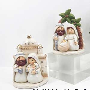 Natividad Set Religioso Bebé Jesús y María Estatuas Navidad Figuras en miniatura Venta caliente Resina Europa Metal Figuritas 7-15 Días - Product Image 6