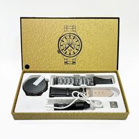 Montre connectée Watch 4 Pro avec double bracelet et cadran rond, compatible Smart Watch4 Pro