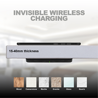 ODM OEM 10W Sortie rapide Invisible pour la charge sans fil pour meubles de 50 mm Bureau Protection électrique OTP/OVP