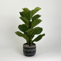 Plante artificielle réaliste en pot en PE pour une décoration de bureau lumineuse