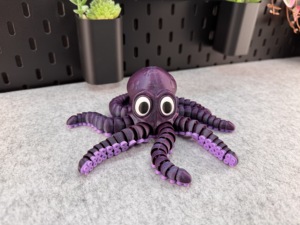 Pieuvre en PLA imprimée en 3D avec des articulations mobiles, pieuvre flexible - Product Image 5