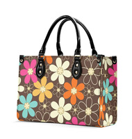 Sac fourre-tout portable en cuir PU camouflage vert pour femme avec fermeture ouverte, design élégant, personnalisation en gros