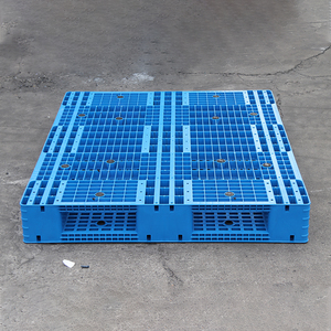 Paleta europea de Material HDPE de alta calidad, paleta de plástico industrial duradera y estable moldeada por inyección de doble cara - Product Image 5