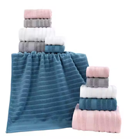 Luxury 100% Cotton Wholesale Bath Towels Soft and High-Absorbent for Home Use Custom Knitted Baby Shower Towel