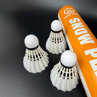 Volant de badminton SNOWPEAK T2 avec logo personnalisé, vol stable, qualité A+, pour tournois professionnels et clubs, plumes de canard de quatrième qualité