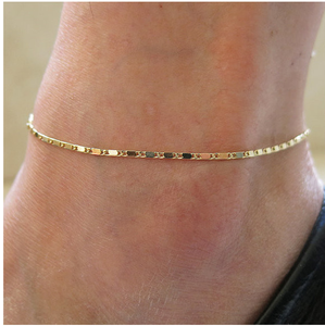Semplice Sottile Oro <span class=keywords><strong>Argento</strong></span> di Colore Della Catena del Calzino Delle Donne Piccolo Braccialetto Alla Caviglia Sandalo A Piedi Nudi Gioielli Piede Spiaggia - Product Image 6
