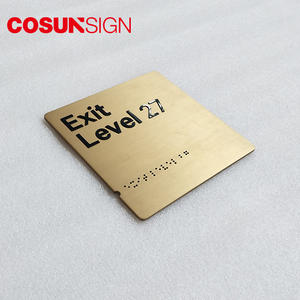 Decorativi porta nome <span class=keywords><strong>e</strong></span> numero di targa di disegno con perline Braille Segno - Product Image 2