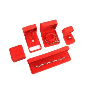 Wholesale High End Ring Bracelet <b>Earrings</b> Ring <b>Box</b> Jewellery Packaging Custom logo Handmade Premium LissVelvet Jewelry <b>Box</b> - Product Image 3