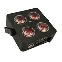 Lot de 10 projecteurs LED PAR sans fil 4x18W 6-en-1 RGBWAUV sur batterie, avec télécommande IR et application, pour mariages, DJ, discothèques et éclairage de scène, avec étui de transport