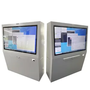 55inch industrial touch screen panel pc i3 i5 i7 cpu all in one industrial pc panel kiosk checking machine LCD display custom