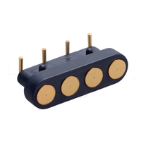 Connecteur à ressort HYTEPRO C714 à 90 degrés, 4 broches, pour équipements aérospatiaux, médicaux et appareils électroniques grand public