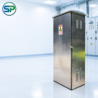 Boîtier de distribution d'énergie extérieur mural basse tension 380V 200A en acier inoxydable 201 pour projets solaires photovoltaïques