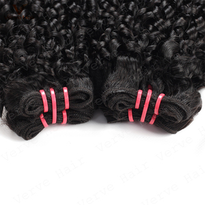 Verve Hair Brazilian SDD – Lot de Cheveux Vierges Bruts Doublement Étirés de Qualité Supérieure, Bouclés Pixie, 100% Non Traités, Cuticules Alignées - Product Image 6