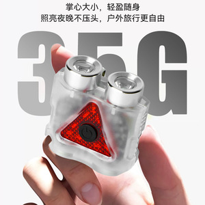 Linterna Portátil de Llavero para Exteriores, 35G, Recargable por USB, Impermeable, Lámpara de Emergencia para Camping - Product Image 1