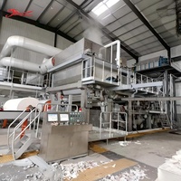 Machine automatique de fabrication de papier toilette en rouleaux jumbo de 2850 mm, équipement de production de papier toilette à partir de papier recyclé