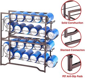 Distributeur empilable de boissons alcoolisées, support pour boissons, canette de rangement pour penderie ou réfrigérateur - Product Image 6