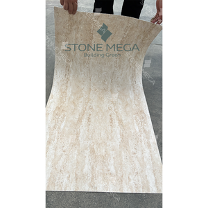 Tấm ốp tường đá tự nhiên Travertine mềm dẻo, gạch ốp tường đá nhân tạo mcm mềm mại, lớp phủ ốp tường cho mặt tiền biệt thự - Product Image 1