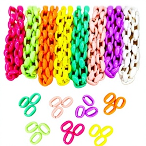 Cadena de Eslabones de Resina de Moda 2026, Hecha a Mano, de Forma Irregular, Multicolor, Artesanía Artística para Decoración del Hogar - Product Image 4