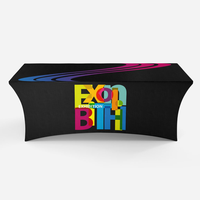 Impression par sublimation sur polyester extensible, imperméable, écologique, taille personnalisée, rectangulaire, dos ouvert, événements, expositions, promotionnel