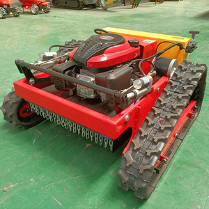 <b>Lawn</b> <b>Mower</b> Tracked Gasoline Powered 4 Cycle Remote Control Mulching Rotary Blade Professional Grade - Product Image 2